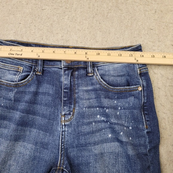 Judy Blue Boyfriend Fit Jeans Womens 5/27 Blue Dark Wash Stretch Denim JB82346 - Picture 7 of 11